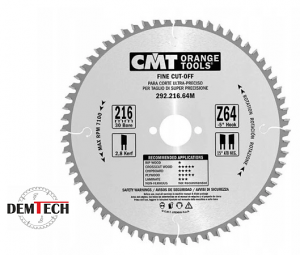 CMT Piła HM 216x30x2,8/1,8 Z=64 292.216.64M