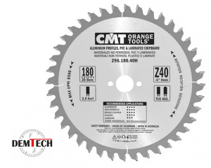 CMT Piła HW D=180 F=20 Z=40 K=2,8/1,8 296.180.40H