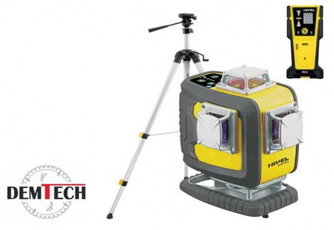 Nivel System Laser krzyżowy zielony ze statywem i czujnikiem CL4D-G+SJJ-M1 EX+CLS-5