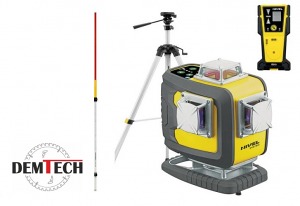 Nivel System Laser krzyżowy zielony ze statywem, czujnikiem i łata CL4D-G+SJJ-M1EX+CLS-5+LS-24
