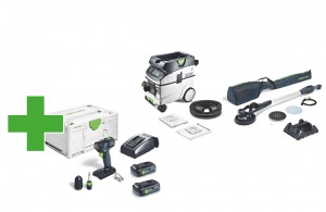 Festool Zestaw złożony z szlifierki przegubowej i odkurzacza LHS 2 225 EQI/CTL 36-Set 578424 BONUS WEEKS Festool Zestaw złożony z szlifierki przegubowej i odkurzacza LHS 2 225 EQI/CTL 36-Set 578424 BONUS WEEKS