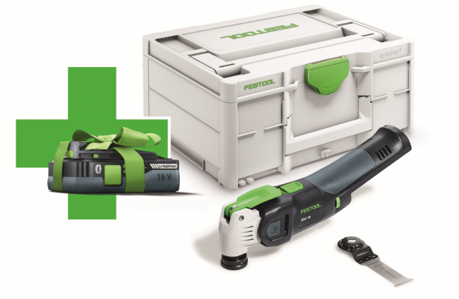 Festool Akumulatorowe urządzenie wielofunkcyjne OSC 18 E-Basic VECTURO + akumulator TBX 4Ah GRATIS! 577033