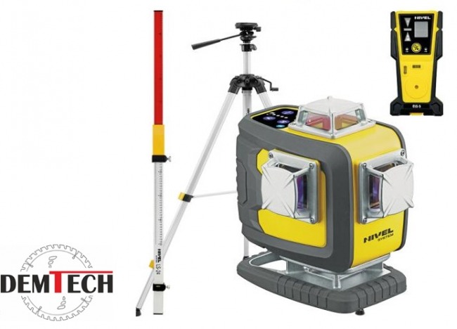 Nivel System Laser krzyżowy CL4D-P ze statywem czujnikiem i łatą CL4D-P+SJJM1EX+CLS5+LS24