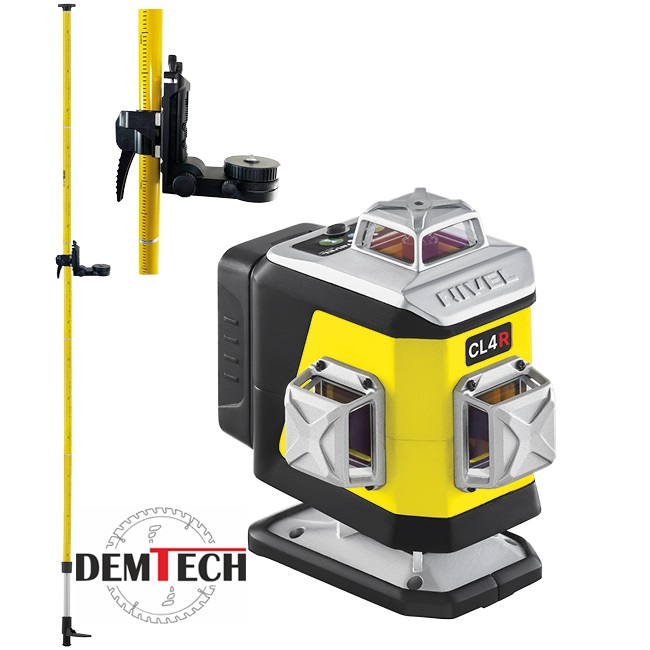 Nivel System Laser krzyżowy czerwony z tyczką  CL4R+LP-36