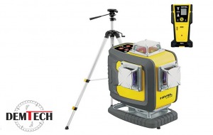 Nivel System Laser krzyżowy czerwony ze statywem i czujnikiem CL4D-R+SJJM1EX CLS5
