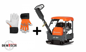 HUSQVARNA Zagęszczarka dwukierunkowa LG 164  450mm ( benzyna ) 967855601+rękawice antywibracyjne 599649210