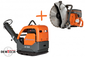 HUSQVARNA Zagęszczarka dwukierunkowa LG 504 550 mm ( DIESEL ) + wskaźnik zagęszczania+ K770 PRZECINARKA 967855004+967682101