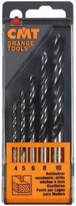 CMT Komplet Wiertło P HS D=4-5-6-8-10 Z=4 RH 517.001.01