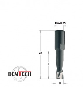 CMT FREZ DOMINO D=6 I=20 L=4 S=M6x0,75 380.060.11