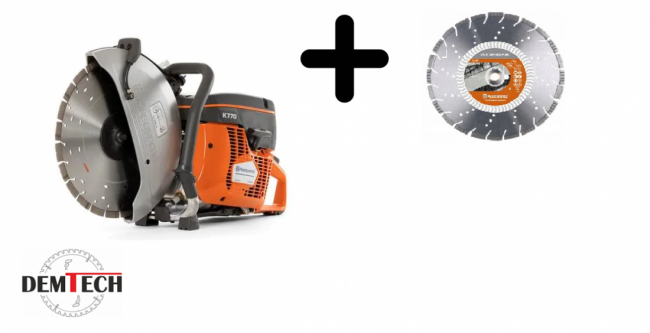 HUSQVARNA Przecinarka spalinowa K 770 14" z tarczą S50+ 350mm Tacti Cut  970850301+579815620
