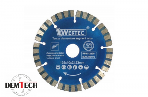WERTEC Tarcza diamentowa segment turbo 230X10mm WTDS12510