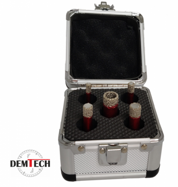 Wertec Zestaw koronek diamentowych 6,8,10,12,16mm WTAS05