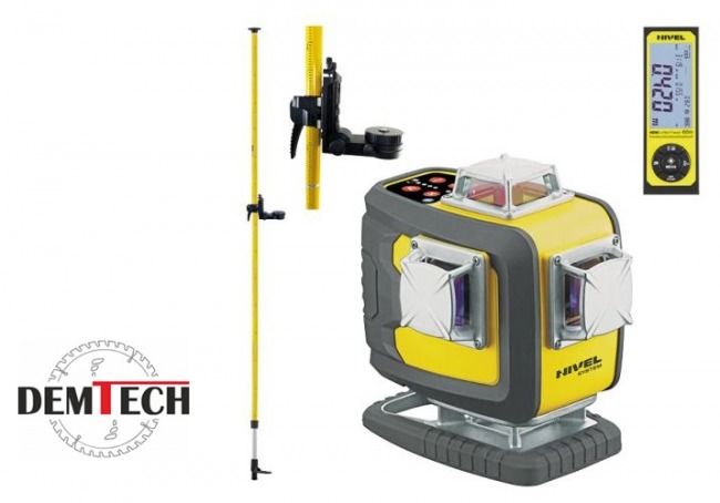 Nivel System PROMOCJA ZESTAW  Laser krzyżowy czerwony z tyczką i dalmierzem Little Friend GRATIS CL4D-R SET LP36 HDM