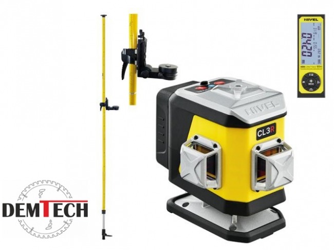 Nivel System promocja zestaw laser krzyżowy CL3R + tyczka rozporowa LP-36 + dalmierz HDM-LittleFriend