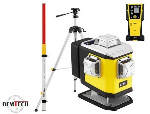 NIVEL SYSTEM LASER KRZYŻOWY ZE SPADKAMI CL5V ZE STATYWEM I CZUJNIKIEM I ŁATĄ CL5V+SJJM1EX+CLS5+LS24