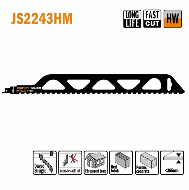 CMT BRZESZCZOT DO PIŁ SZABLASTYCH BETON  L = 455I = 400 H = 50 K = 1,50 TS = 12,7   JS2243HM