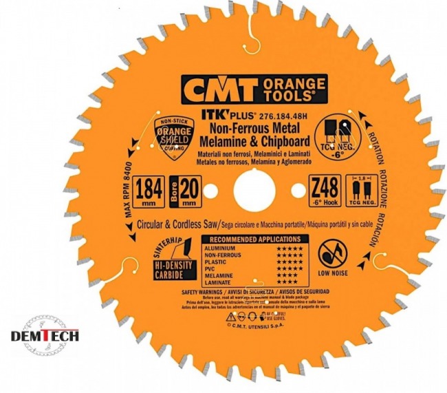CMT Tarcza tnąca uniwersalna 184x20mm CMT 276.184.48H