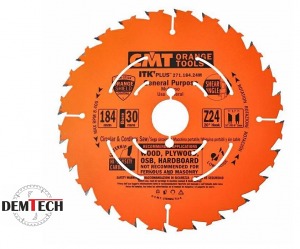 CMT Piła tarcza do drewna ultracienka 184x30 mm 24Z 271.184.24M