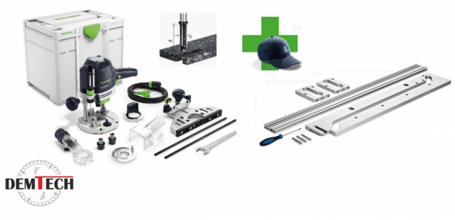 Festool zestaw elektronarzędzi - frezarka górnowrzecionowa OF 1400 + szablon do łączenia blatów + frez 576207+204219+491110+GRATIS !!!