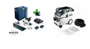 Festool zestaw elektronarzędzi zagłębiarka akumulatorowa TSC 55 + odkurzacz CTL 36 EI AC + GRATIS !!! 578229+577887