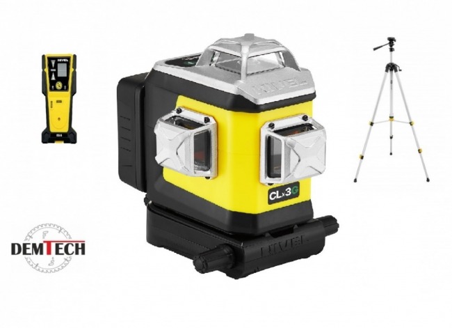 Nivel System Laser krzyżowy zielony CLx3G SET SJJM1EX (STATYW, CZUJNIK LASEROWY CLS5)