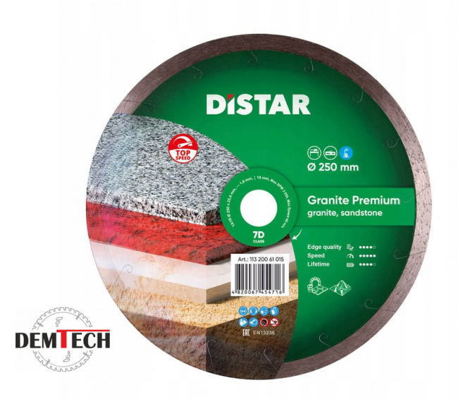 DISTAR Diamentowa tarcza do granitu 1A1R 250 Granite Premium11320061019