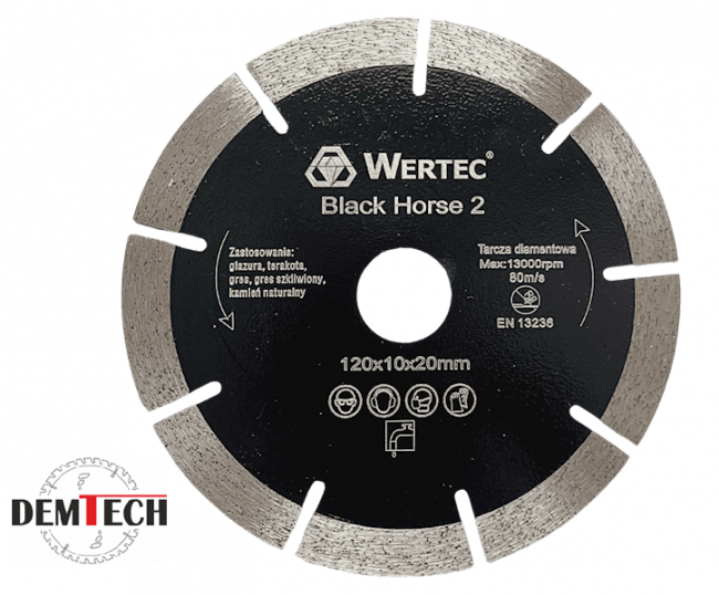 WERTEC Tarcza Diamentowa BlackHorse 2 120x20mm WTBH2