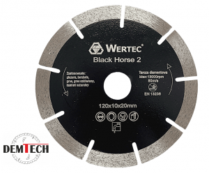 WERTEC Tarcza Diamentowa BlackHorse 2 120x20mm WTBH2