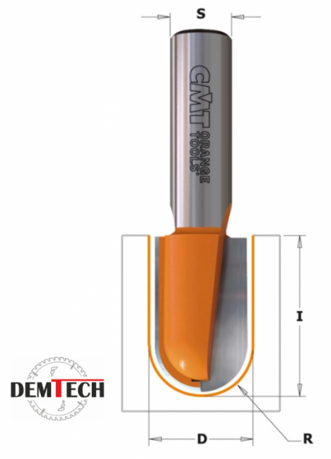 CMT FREZ HM R=9,5 D=14 l=25 L=63,5 S=8 914.191.11