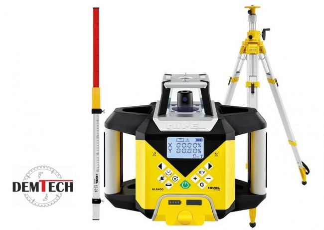 Nivel System NL640G DIGITAL- niwelator laserowy. Zestaw ze statywem SJJ32 i łatą laserową LS-24