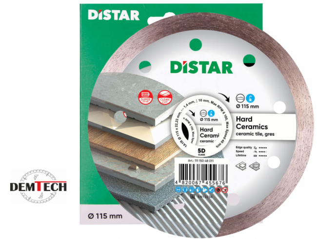 DISTAR Diamentowa tarcza 1A1R Hard ceramic 115x22,23mm 11115048011