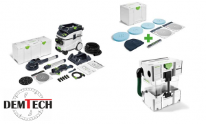 Festool zestaw narzędzi szlifierka żyrafa do gładzi LHS 2 225 EQI-Plus PLANEX, odkurzacz CTL 36 EI AC PLANEX, SEPARATOR, ZESTAW PAPIERÓW W SYSTAINERZE  575990+578280+578154+204083