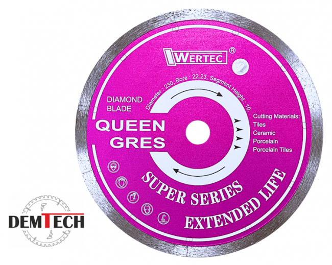 WERTEC Tarcza diamentowa 230mm do gresu QUEEN GRES QG23022