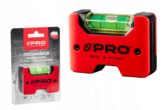 PRO POZIOMICA MAGNETYCZNA 7 cm DLA ELEKTRYKÓW I HYDRAULIKÓW PRO-EL007