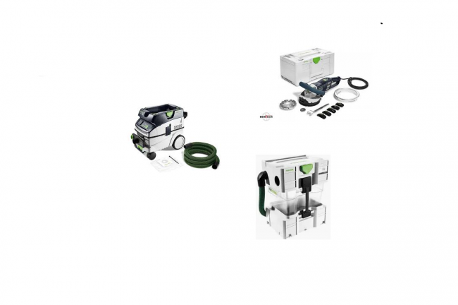 Szlifierka RG 130 ECI-Set DIA HD 577059 + Odkurzacz CTL 26 EI AC RENOFIX 577881 + Separator CT-VA 20 204083 Zestaw