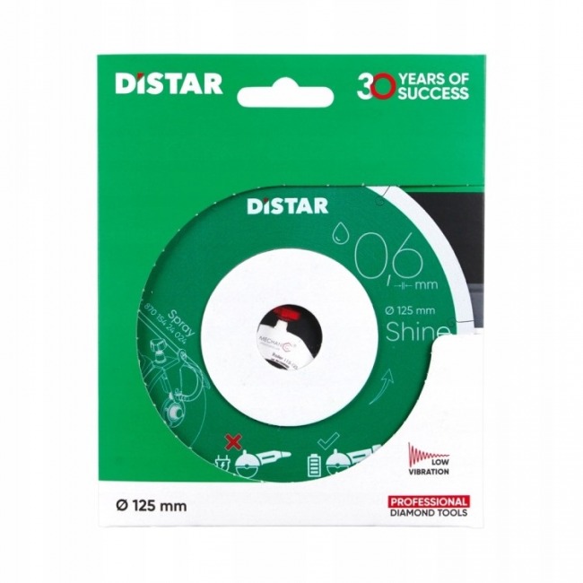 DISTAR 11127457030 Diamentowa tarcza tnąca 1A1R 125x0,6x22,23 Shine