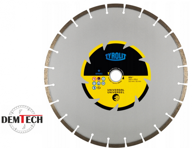 TYROLIT TARCZA UNIWERSALNA BASIC DCUB1 350 x 3,2mm x 25,4mm 34501462