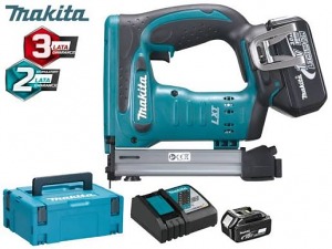 MAKITA DST221RFJ zszywacz akumulatorowy 10-22mm 18V LXT + 2x aku 3.0 Ah / ładowarka DC18RC / walizka MAKPAC