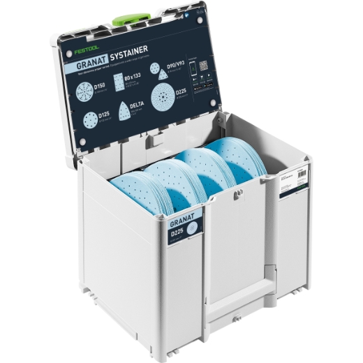 Festool Systainer³ na materiały ścierne D225 GR SYS Granat 578281