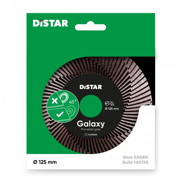 Tarcza Diamentowa Distar 1A1R 125 Galaxy – Mistrz Cięcia pod Kątem 45 Stopni i Ukosowania Gresu