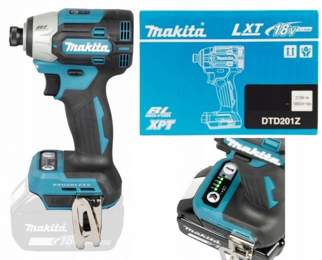 Akumulatorowa Zakrętarka Udarowa Makita DTD201Z 18V LXT 1/4" HEX 210Nm BODY