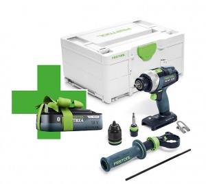 Festool Akumulatorowa wiertarko-wkrętarka TDC 18/4 Li Basic QUADRIVE 575601