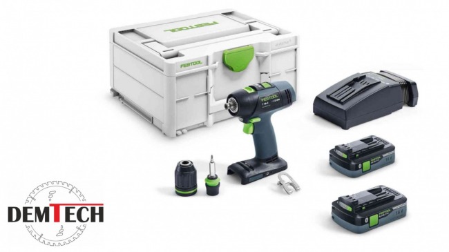 Festool Akumulatorowa wiertarko-wkrętarka T 18+3 HPC 4,0 I-Plus  576446